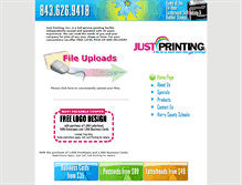 Tablet Screenshot of justprintingonline.com
